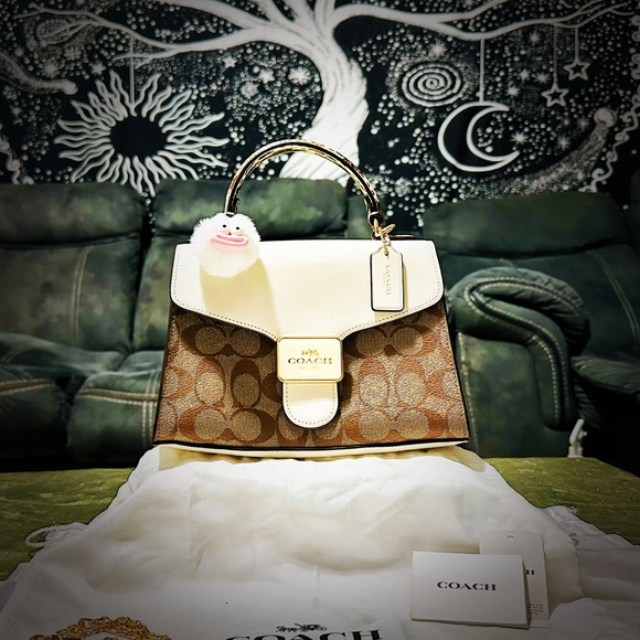 Coach Leopard and White Satchel - Picture 17 of 17